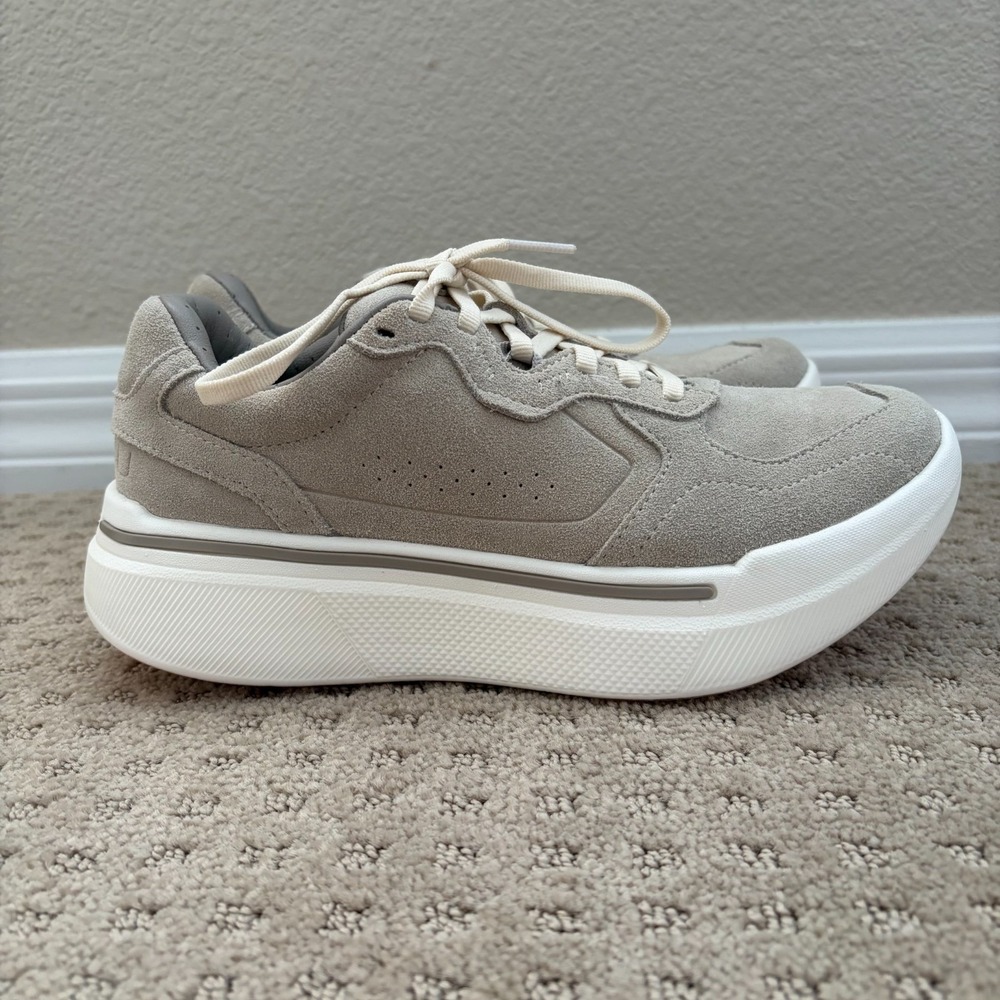 AHNU Sequence 1.1 Suede Shoes in Oatmeal Women US 7 Quiet‎ Luxury NWOT $240